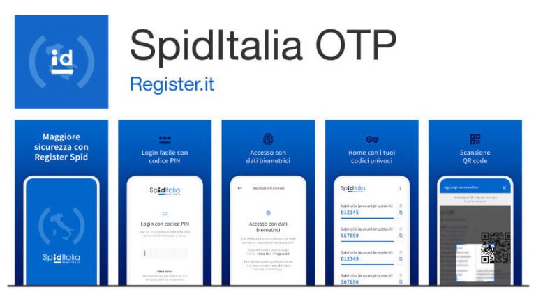 La nuova App SpidItalia OTP