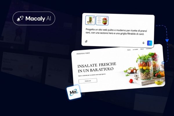 Macaly AI: trasforma le tue idee in siti web e app con l’AI
