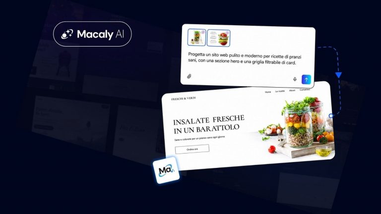 Macaly AI: trasforma le tue idee in siti web e app con l’AI