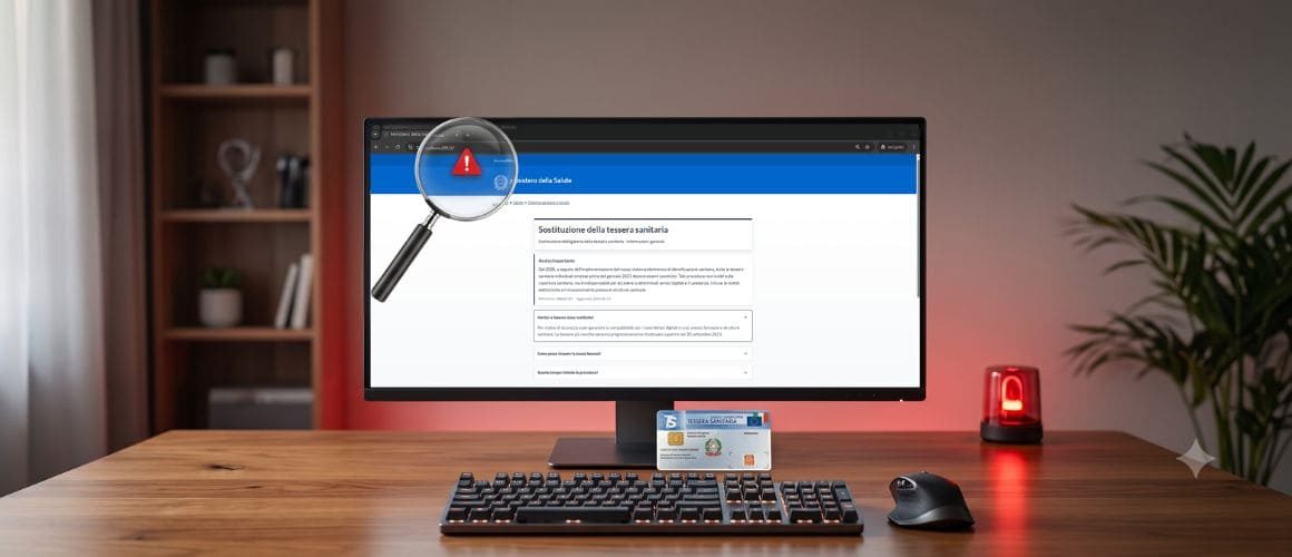 Allerta Phishing: La truffa della sostituzione della Tessera Sanitaria
