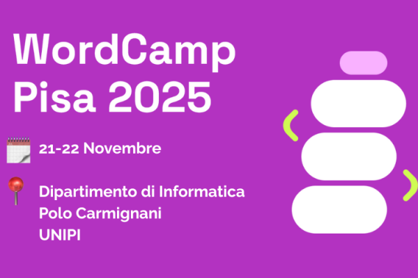 Register.it al WordCamp Pisa 2025